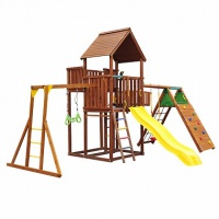 детский городок jungle gym jungle palace + climb module + рукоход с гимнастическими кольцами