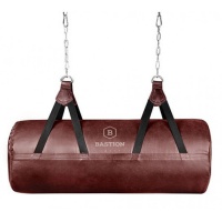 боксерский мешок горизонтальный "апперкотный" 50 - 60 кг. 1,1/4  экокожа+тент/ стропы+ цепи+ карабин