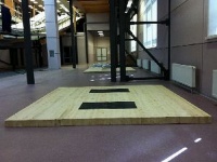 помост тяжелоатлетический тренировочный 3х3х0.1м sportiko