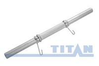 гриф гантельный titan ф25 мм, l-450 мм, з/п